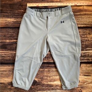 Under Armour Grey Softball Ladies Women’s Pants Large L